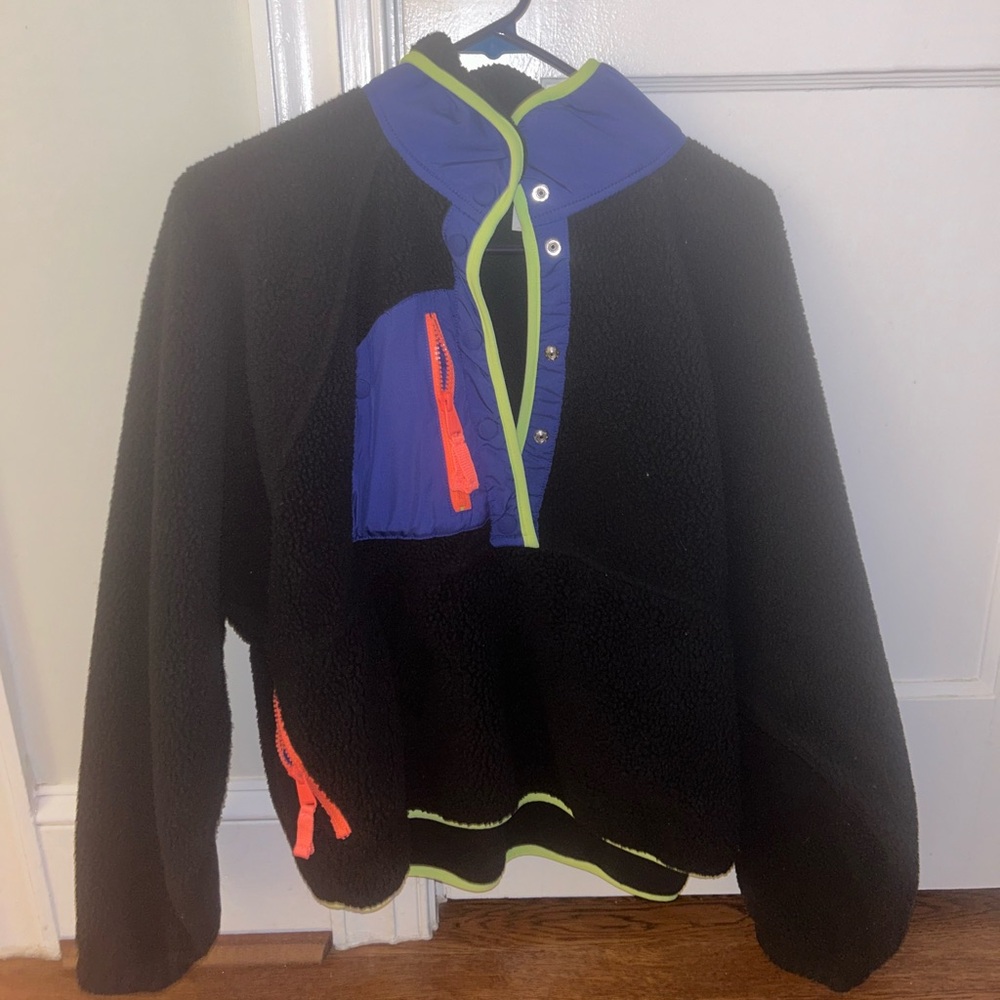 Free People Hit The Slopes Colorblock Pullover